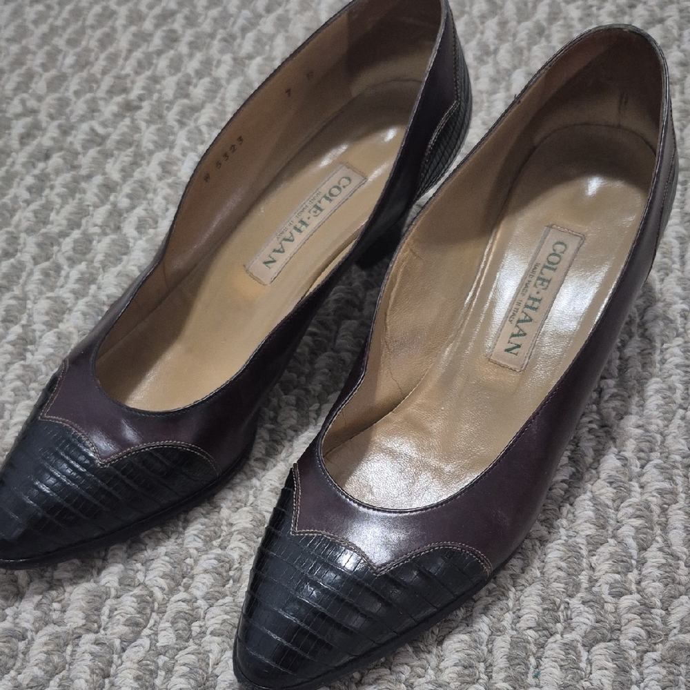 Cole Haan Women's Black and Brown Heels